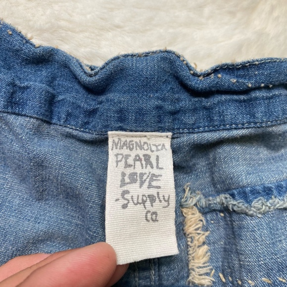 Magnolia Pearl Miner Denim Shorts Women's One Size - Picture 4 of 11